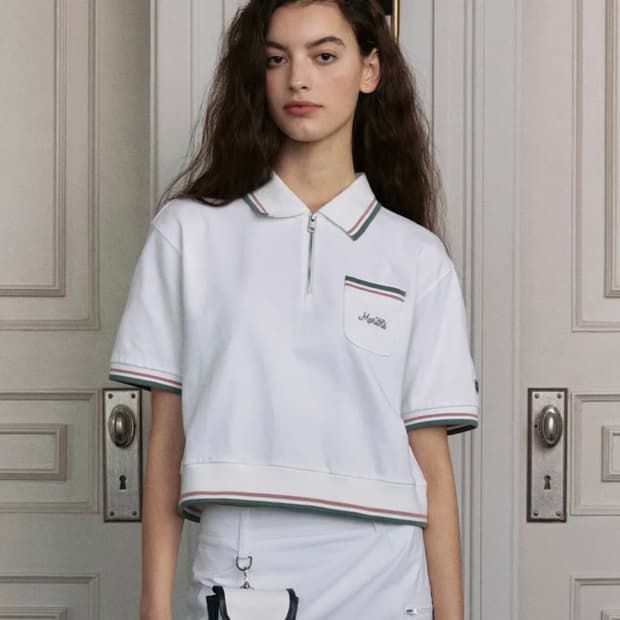 마리떼 무브망 TEE & MINI SKIRT <white>