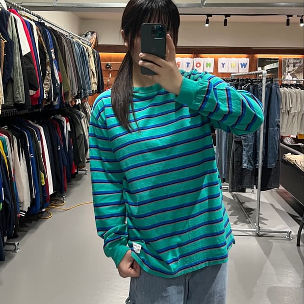 엑스라지 스트라이프 롱슬리브 티셔츠