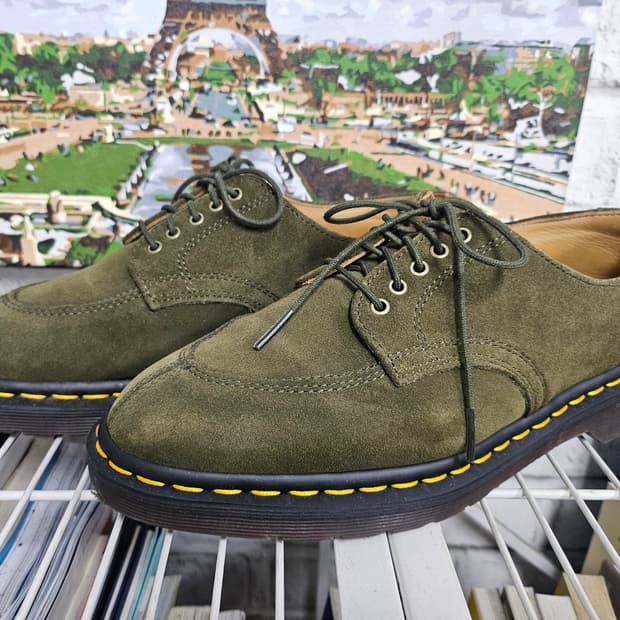 닥터마틴 2046 스웨이드 245~250 카키 남성여성 단화 SD96