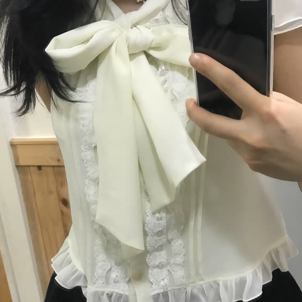 리즈리사 반팔 블라우스