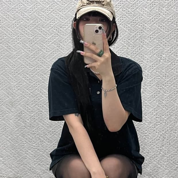 트레셔 빈티지 캐주얼 아메카지 그런지 볼캡 C12647