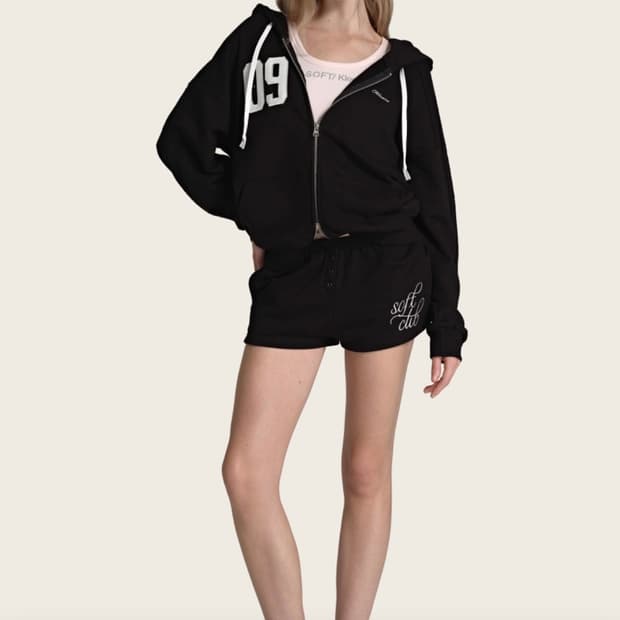 클리시어 Kleesier 09넘버링 후드집업 블랙 (기모X버전)