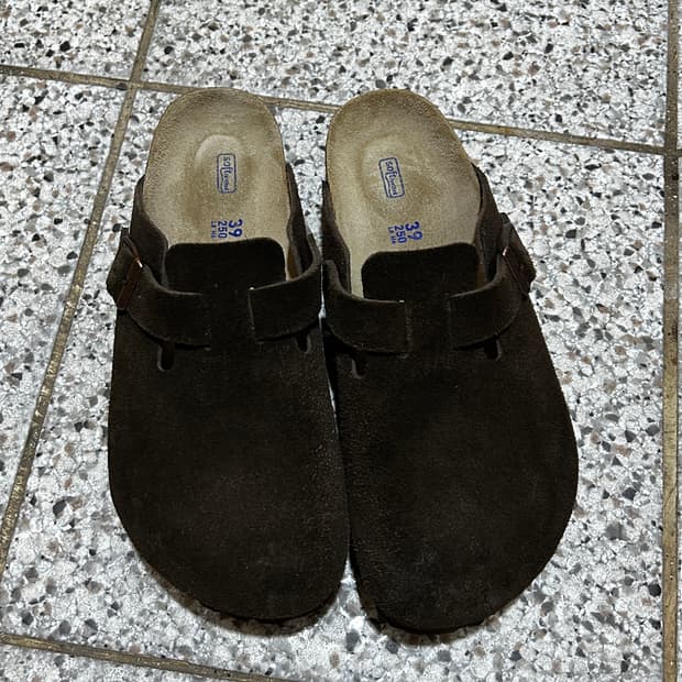 버켄스탁 보스턴 스웨이드 레더 모카 네로우 250(39)