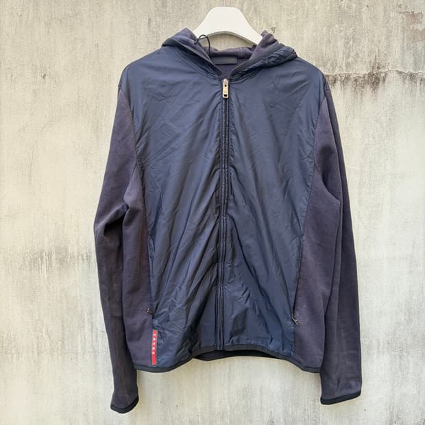 프라다 하이브리드 후드 자켓