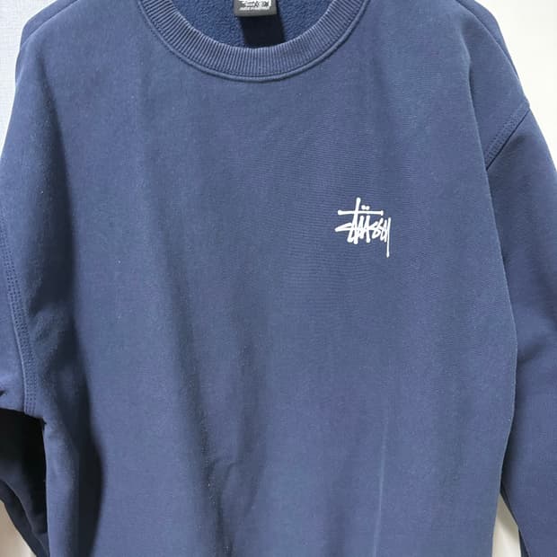 스투시 맨투맨 네이비 S