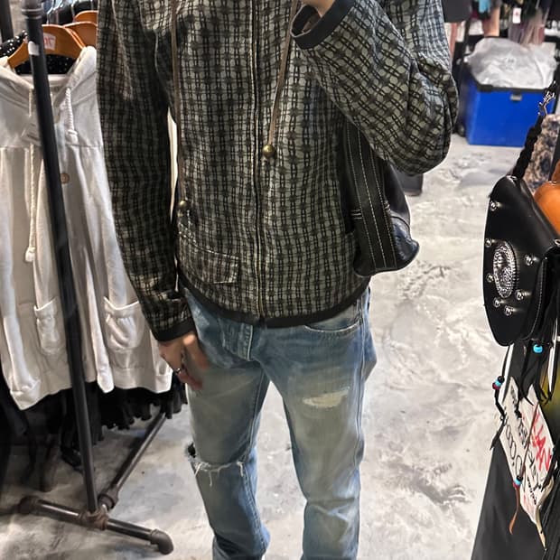 구찌 블랙 GG 패턴 가죽 숄더백(40/27/13)