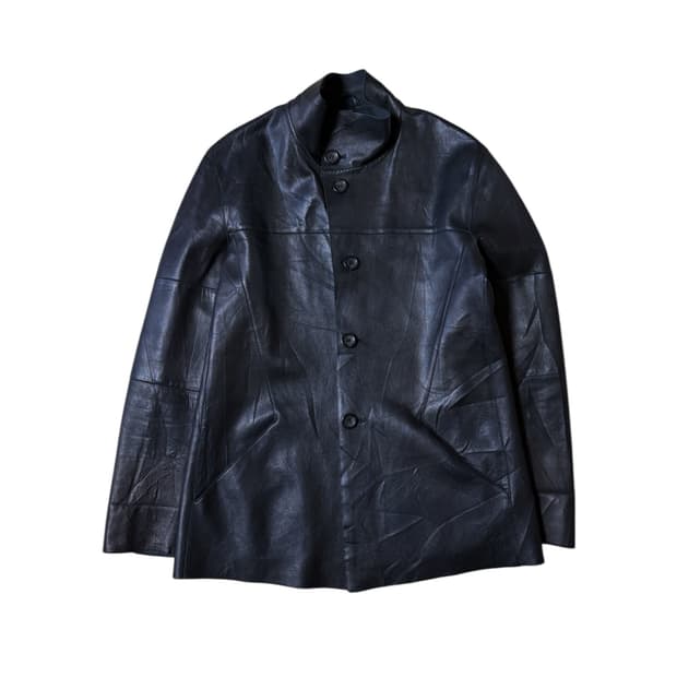 giorgio armani leather jacket