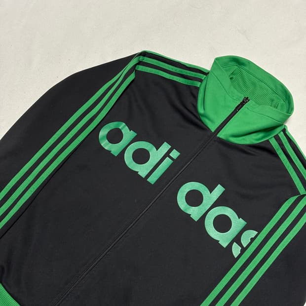 95 아디다스 빅로고 그린 트랙탑