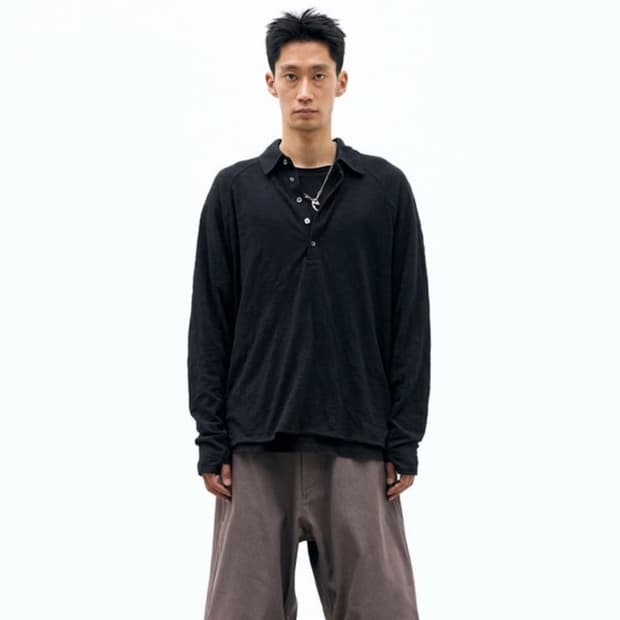 해칭룸 Polo tee black 2사이즈