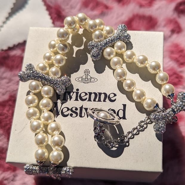 급처) 비비안웨스트우드 Faustine 진주 팔찌