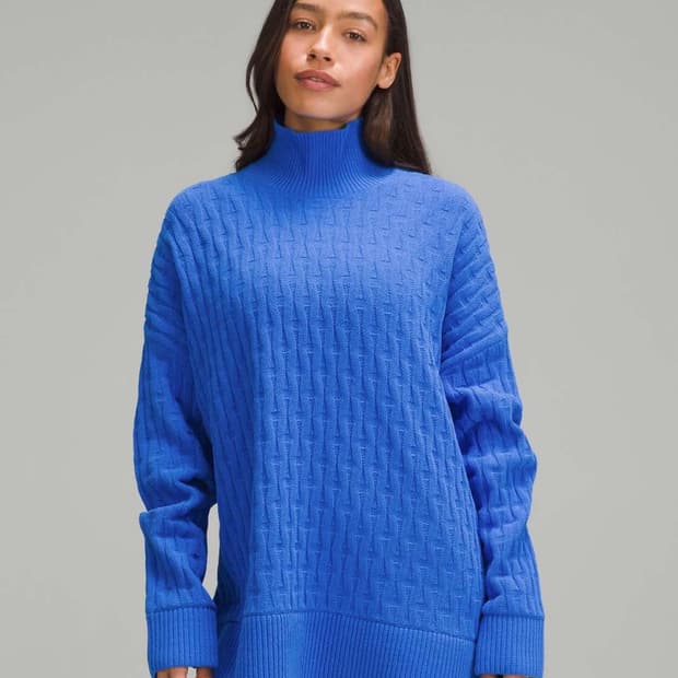 룰루레몬 여성 릴렉스핏 케이블 니트 스웨터 S