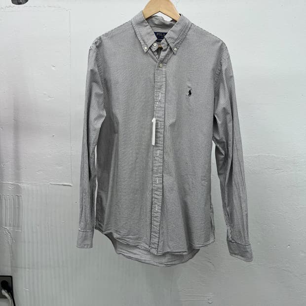 [L] POLO RALPH LAUREN LINEN SHIRT