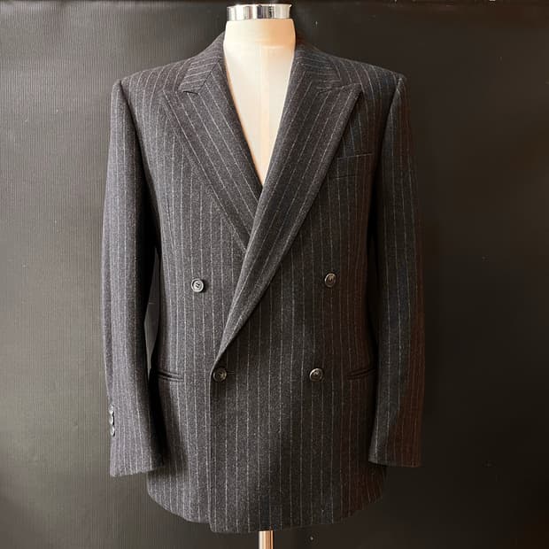 발렌티노 가라바니 더블 브레스티드 헤비울 클래식 자켓 