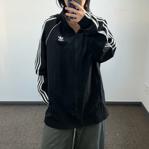 Adidas 아디다스 파이어버드 2-way 블랙 바람막이 