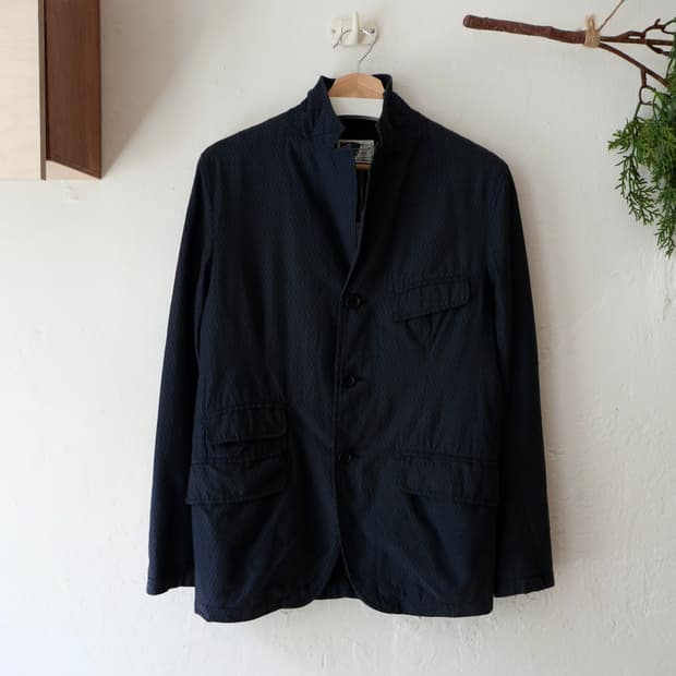  엔지니어드 가먼츠 패턴 블레이저 자켓