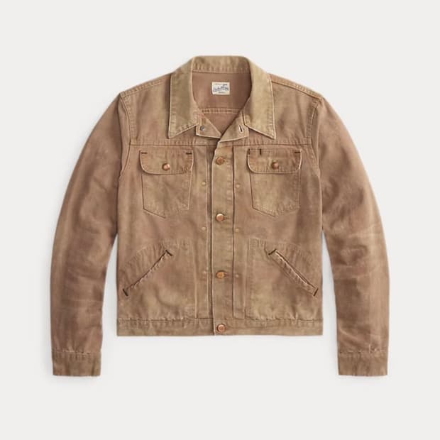 rrl 디스트레스트 캔버스 자켓 m사이즈