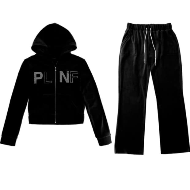 플리즈노팔로우 벨벳 셋업