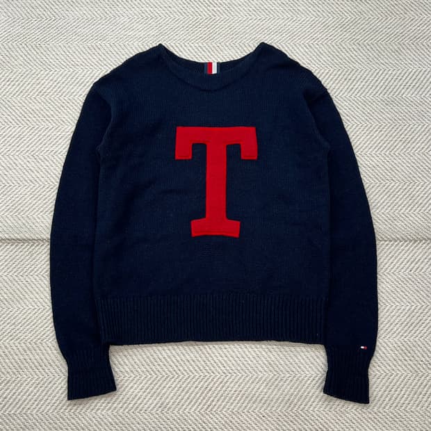 타미힐피거 빅로고 니트 r2263