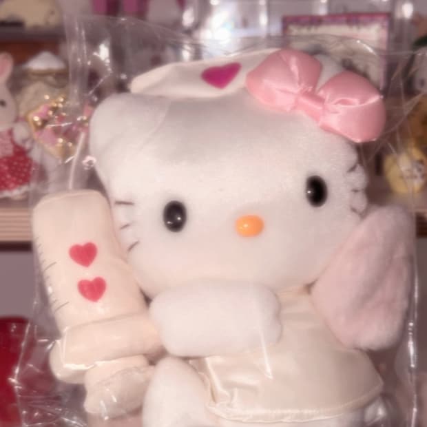 고전키티 엔젤 키티 주탄키 메디컬 키티 인형 중형 갸루