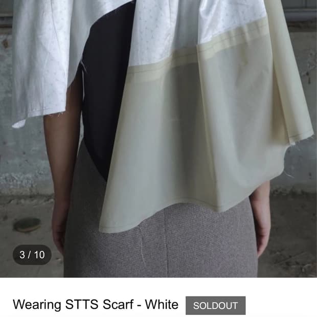 구해요) 에옹쓰 Wearing STTS Scarf - White