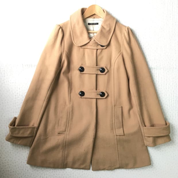 JPN/ 라떼갸루 헤미갸루 핀터깔 더블코트 둥큰카라코트 모리룩코트