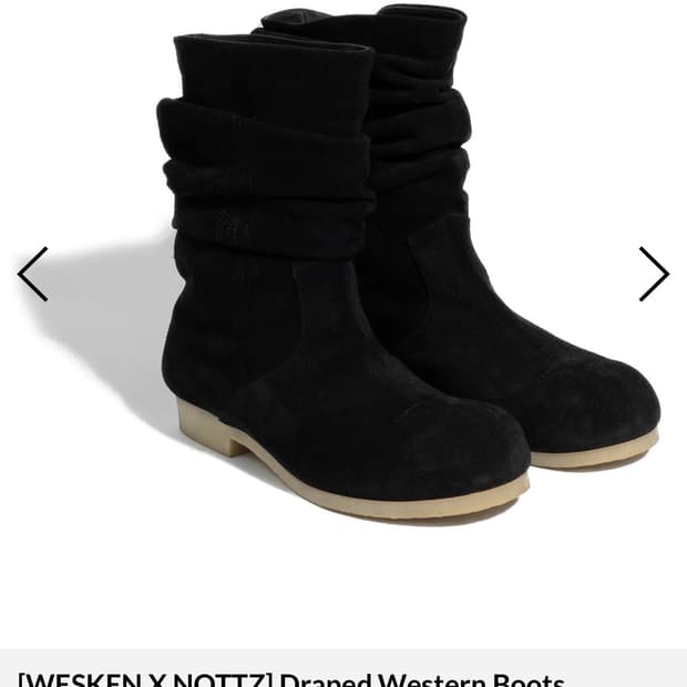 웨스켄 노츠 웨스턴 부츠 블랙 270