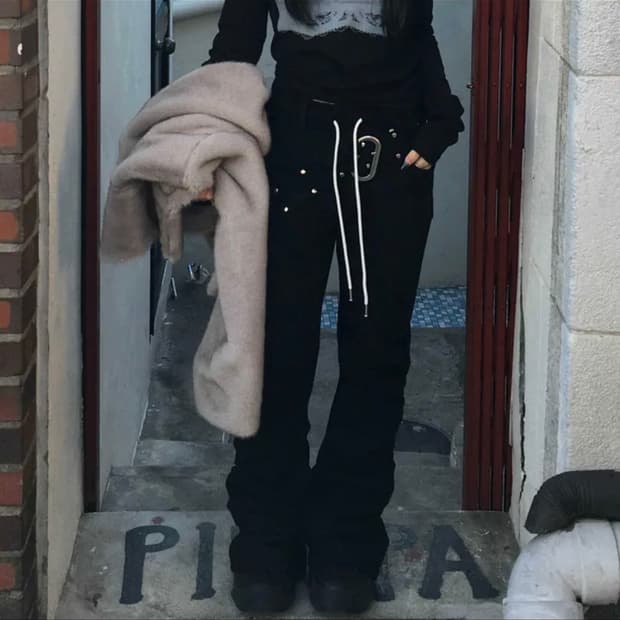 하몽마켓 부츠컷 트레이닝 바지