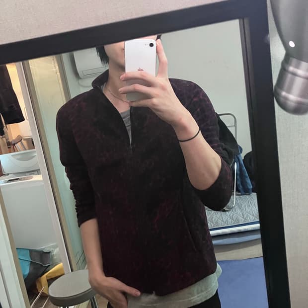 제시카 호피무늬 스웨터 집업