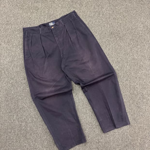 36)폴로 랄프로렌 빈티지 핀턱 치노 팬츠