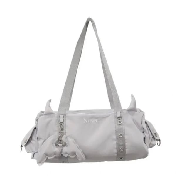 Nuyet Devil round boston bag Grey
