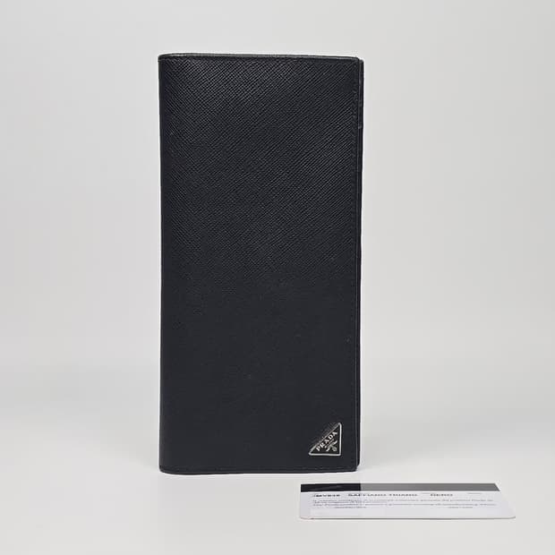 프라다 사피아노 삼각로고 장지갑