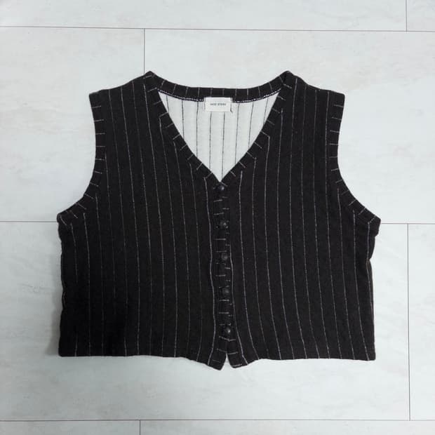 스트라이프 니트 베스트