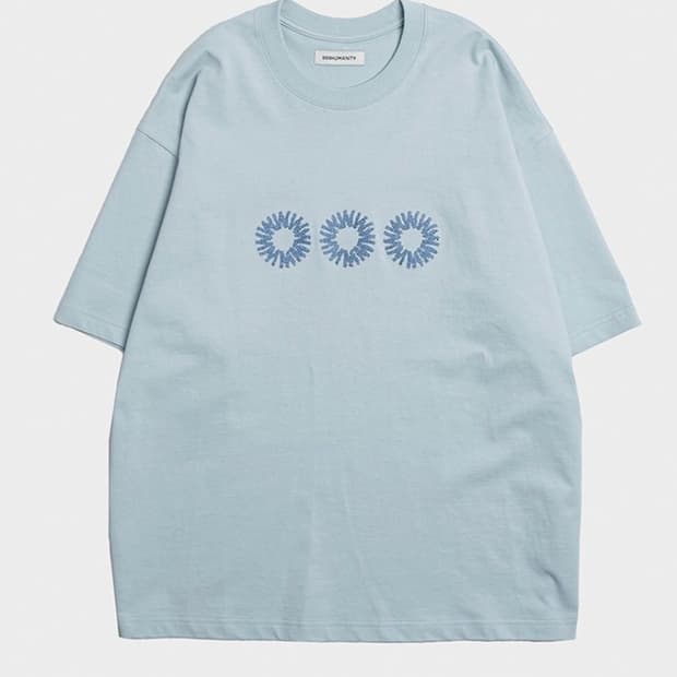 999휴머니티 반팔티 스카이블루