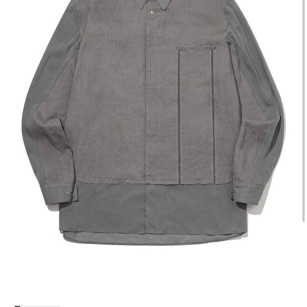 XLIM 엑슬림 EP.5 01 큐프라 릴렉스 핏 셔츠 그레이