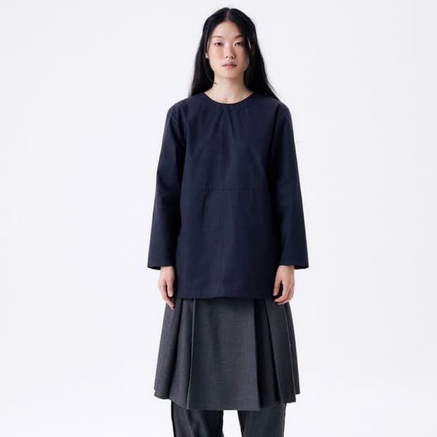 할로미늄 back ribbon smock 2