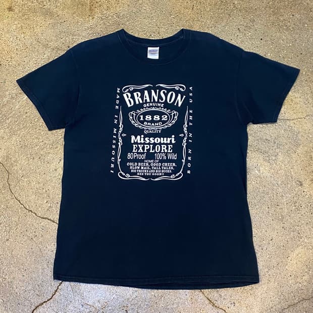 미국 빈티지 길단 브랜슨 BRANSON 반팔티 락티셔츠