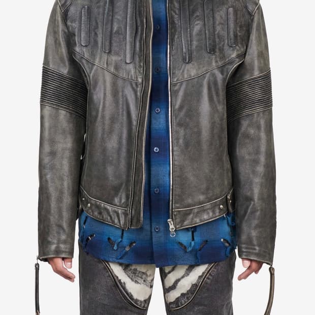 (L) 준태킴 레더 자켓 블랙 새상품