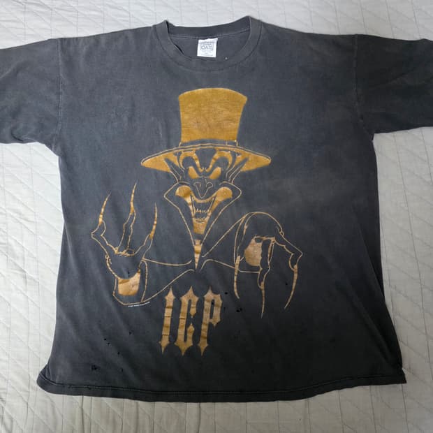 [2XL] 1997 빈티지 ICP 링마스터 밴드티 랩티 트래쉬드
