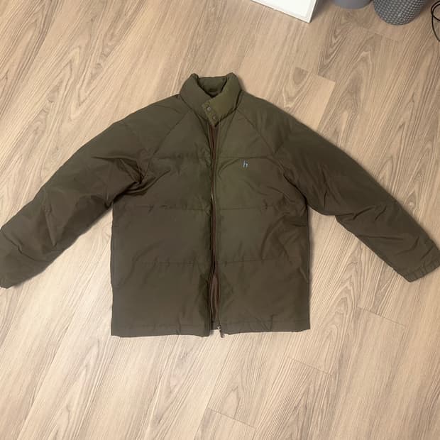 헤지스 구스다운 패딩 