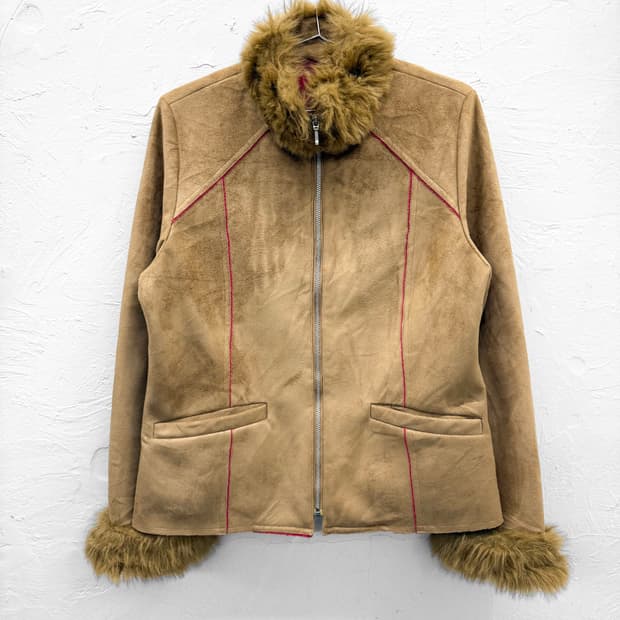 romanee conti 스웨이드 퍼 자켓