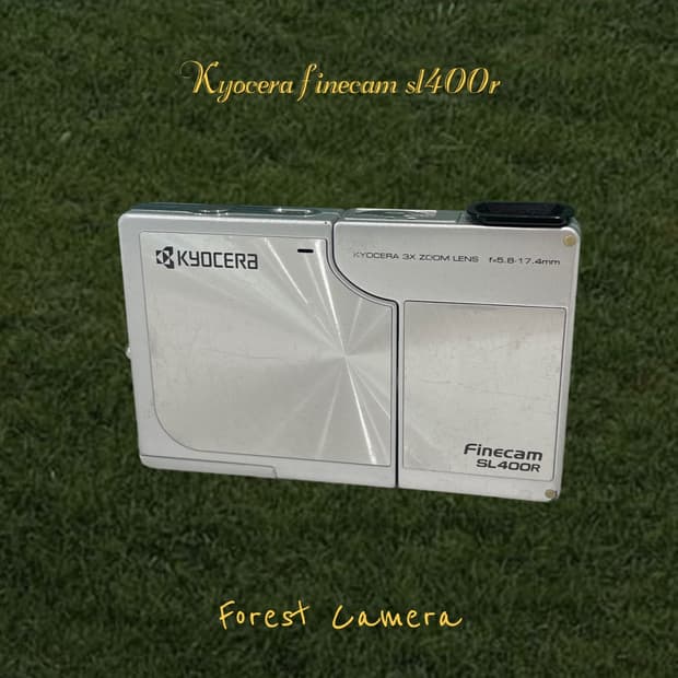 (셀카/희귀) 교세라 finecam sl400r 디지털카메라