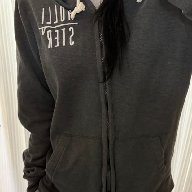 홀리스터 그레이 후드집업 L