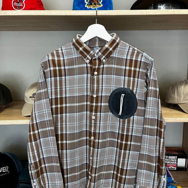 Visvim 포켓 코튼 체크 셔츠