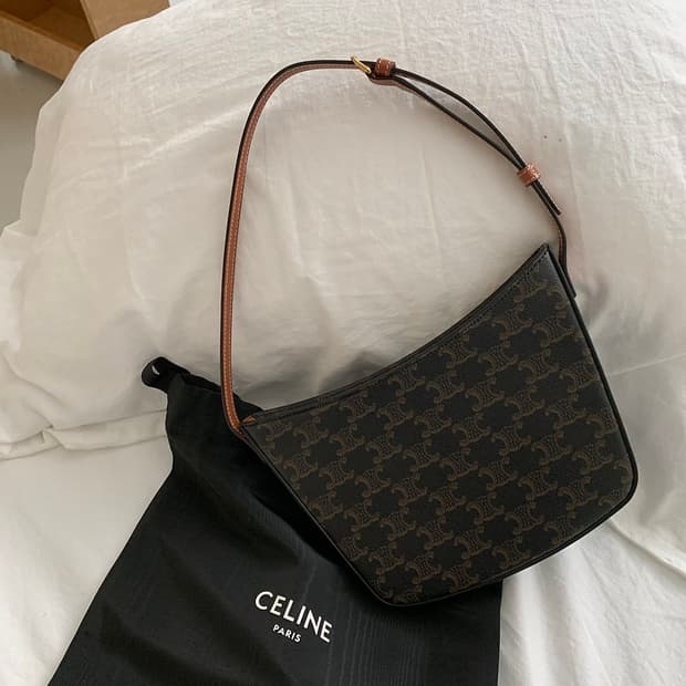 셀린느 트리오페 크로크 숄더백