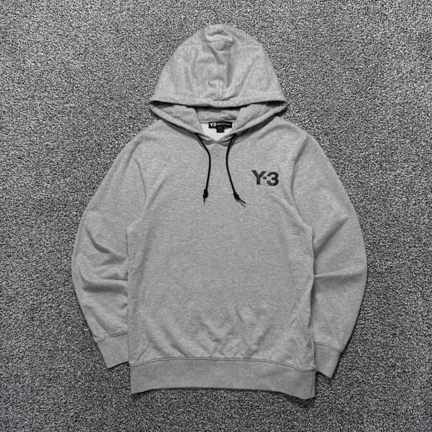 Name : Y-3 요지야마모토 시그니처로고 그레이컬러 후드티 :) 