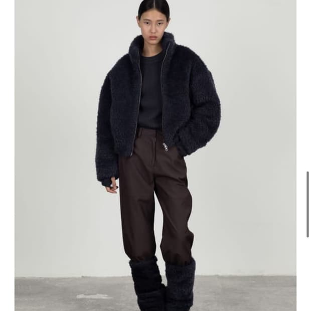 아모멘토 헤어리 퍼 블루종