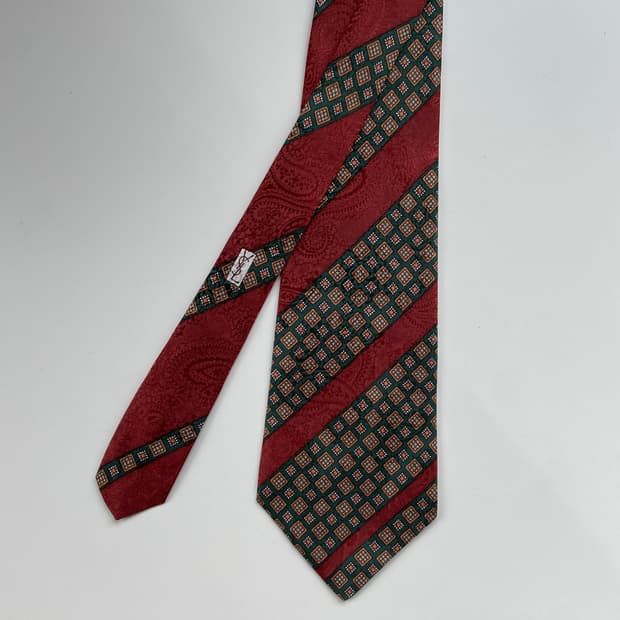 입생로랑(YSL) 명품 정품 페이즐리 넥타이 장폭11.1cm