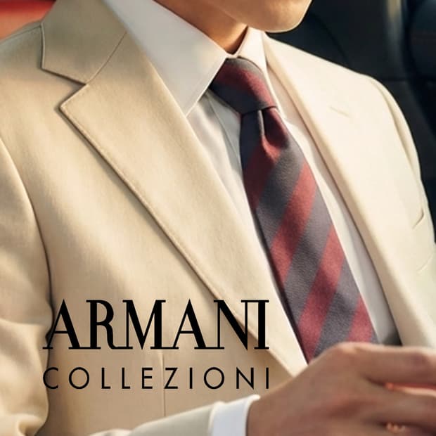 아르마니 꼴레지오니 와인 스트라이프 넥타이 9.4cm A+등급 K2479