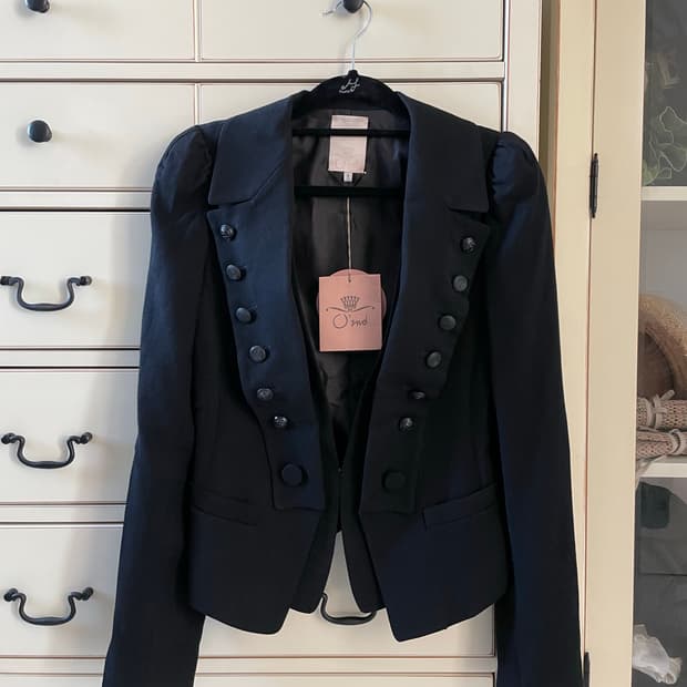 (새상품) 오즈세컨  코르셋 느낌 울 정장 자켓 55