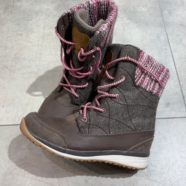 살로몬 초코 딸기 브라운 윈터 부츠 신발